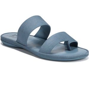Naturalizer | Summer Blue Leather Sandal Flat